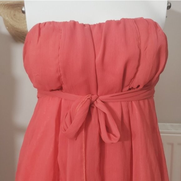 Vintage Costa Blanca Sweetheart Coral Babydoll Dress - Picture 8 of 16